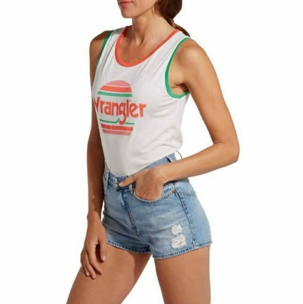 WOMAN'S RETRO WRANGLER KABEL GRAPHIC RINGER TANK - Picture 2 of 8